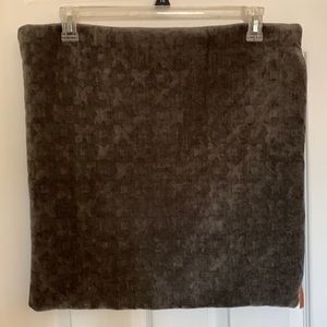 Kirkland’s dark Gray velvety pillow cover